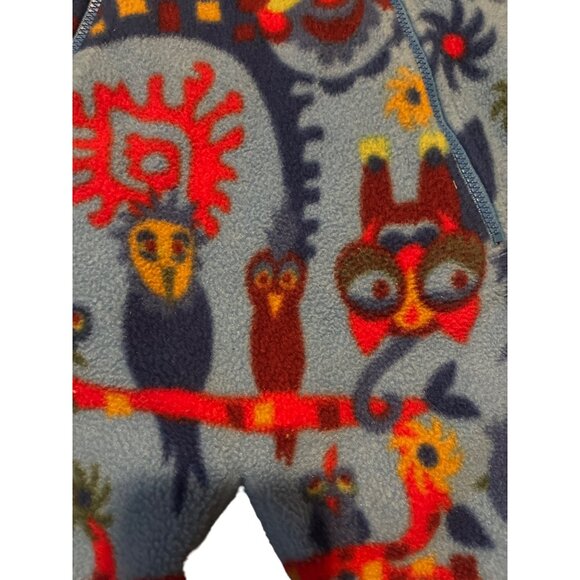 Patagonia Baby 3M Fleece Hooded Bunting Suit Owl Print Bird Print One-Piece - Picture 7 of 14